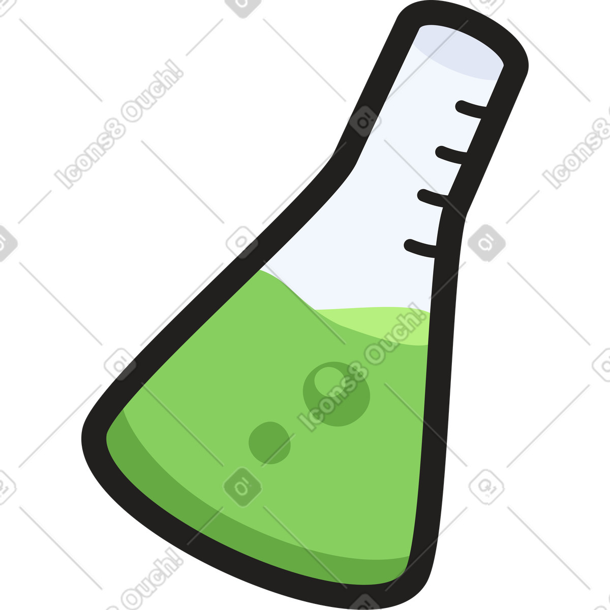 Illustration Flacon de liquide dans le style Clipart à télécharger aux formats PNG, SVG
