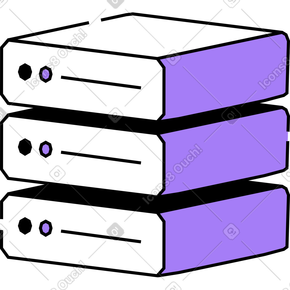 Server illustrazione in stile Amethyst scarica in PNG, SVG