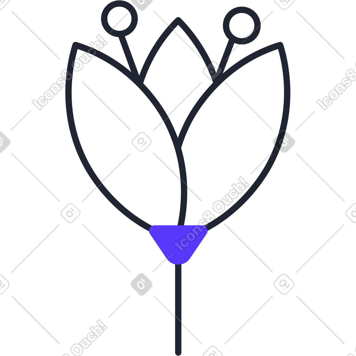 下载 Pablita 风格的 樱花花 插画，支持 PNG、SVG 格式