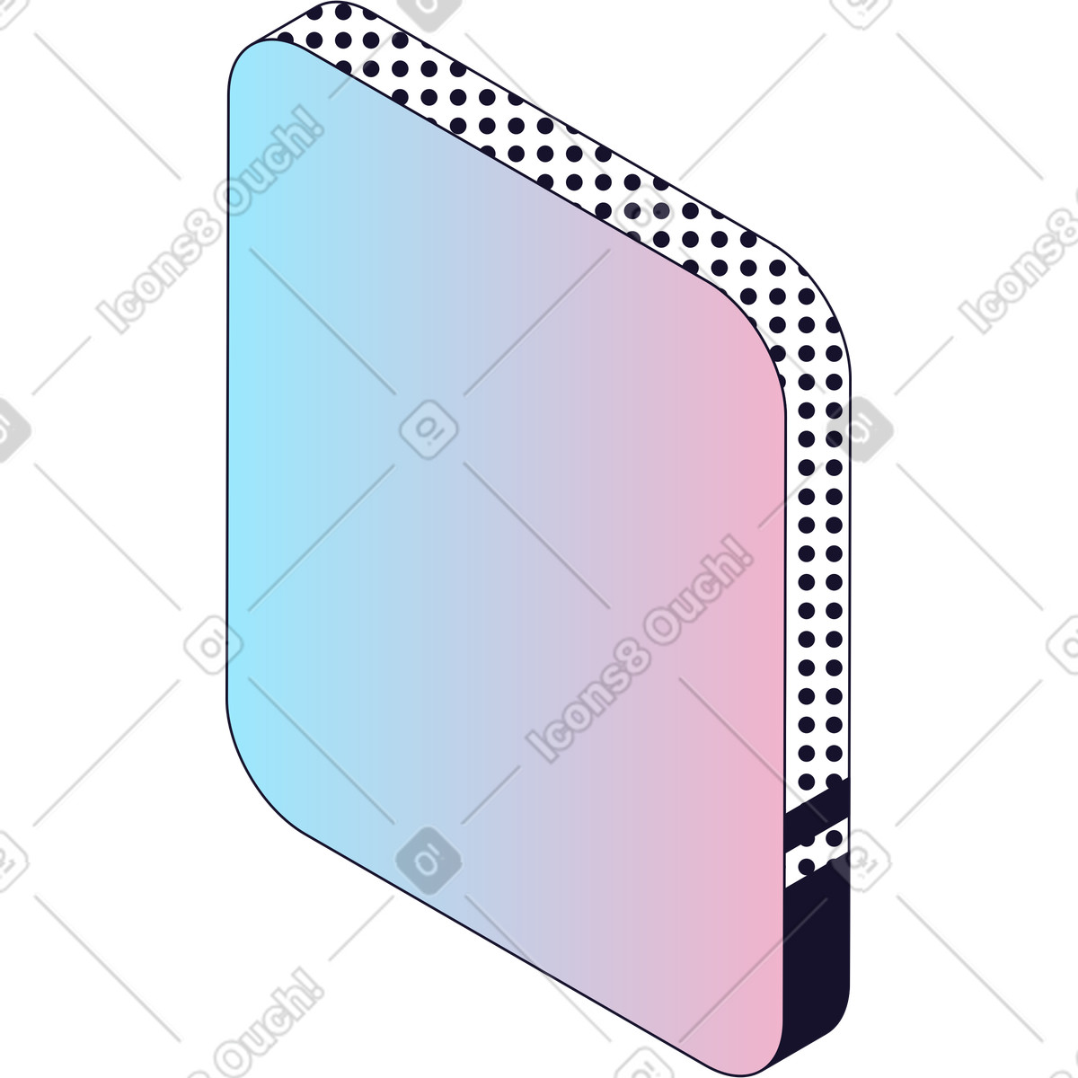 Blank document illustration in Node style download in PNG, SVG