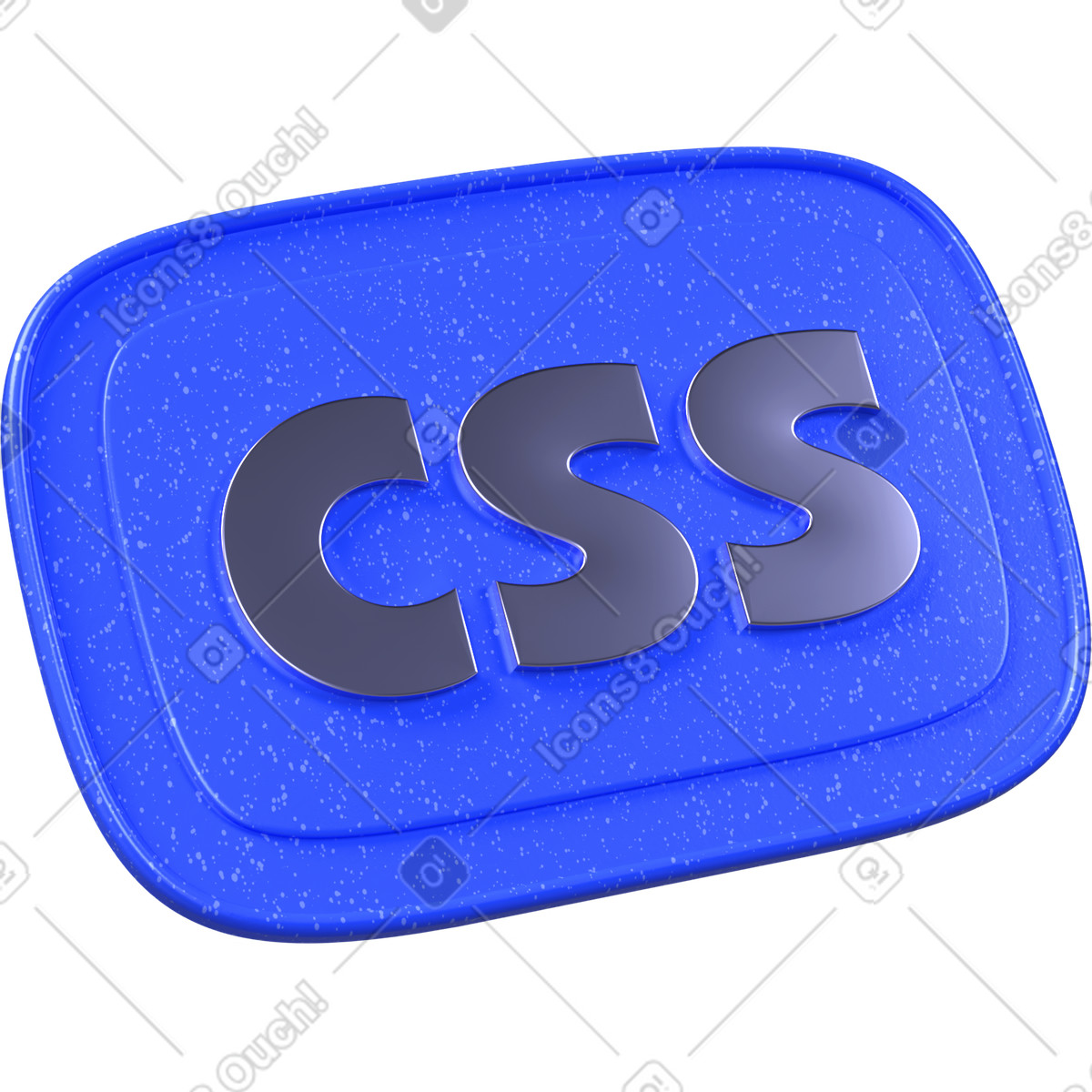 Css program language sign illustration in 3D Boost style download in PNG, SVG