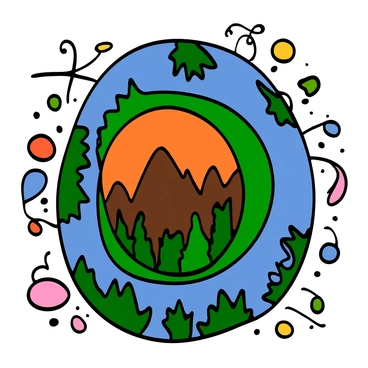 A large portal is swirling with vibrant colors such as deep blues, bright greens, and fiery oranges. The edges of the portal are jagged, giving it a mystical appearance. Inside the portal, faint outlines of ancient landscapes can be seen, including towering mountains and dense forests, suggesting worlds that are beyond our own. The background is filled with abstract shapes and patterns that enhance the otherworldly feel of the image.
