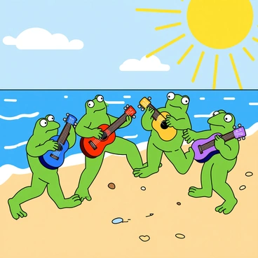 Dancing frogs