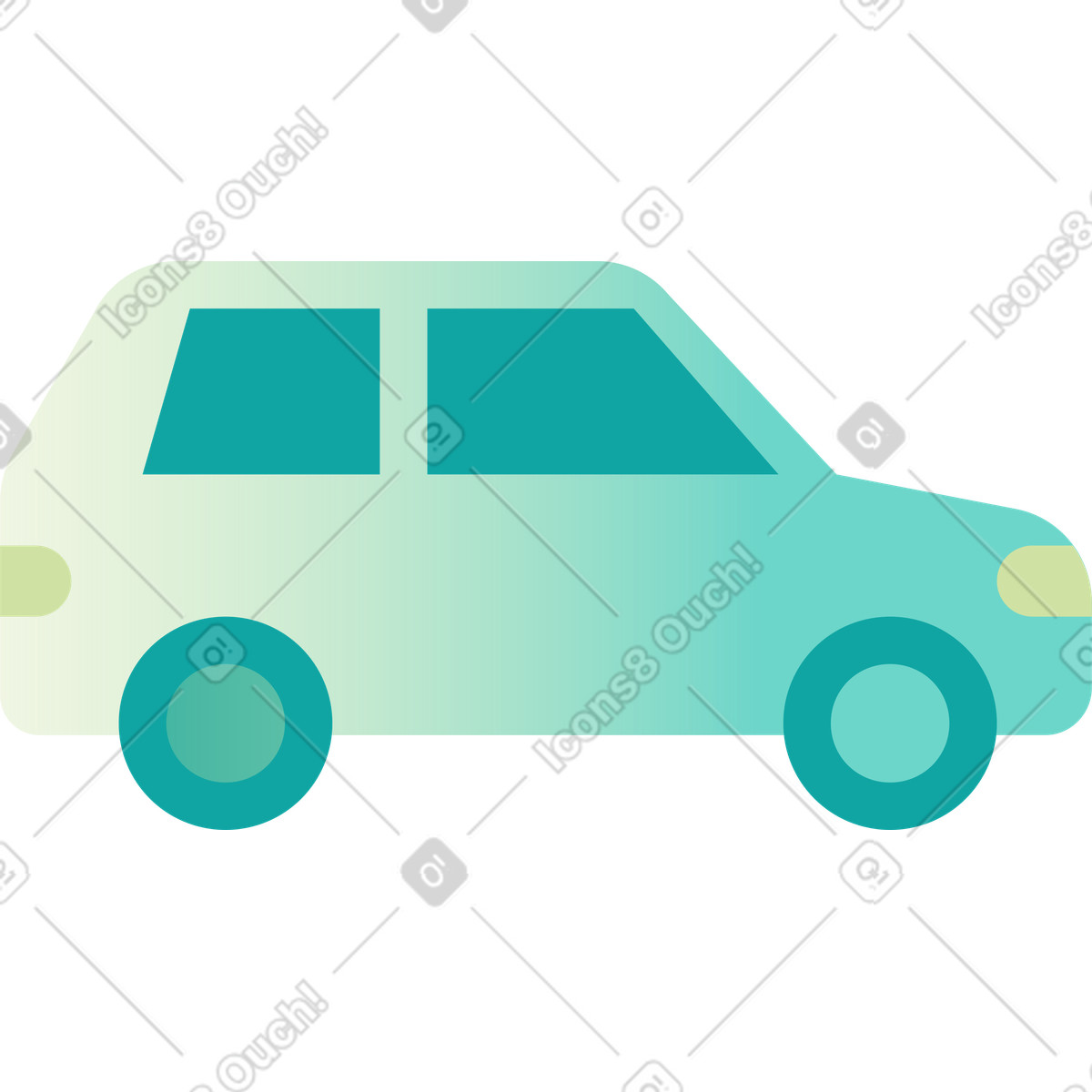 Auto-symbol-Illustration im Office-Stil als Download in PNG, SVG
