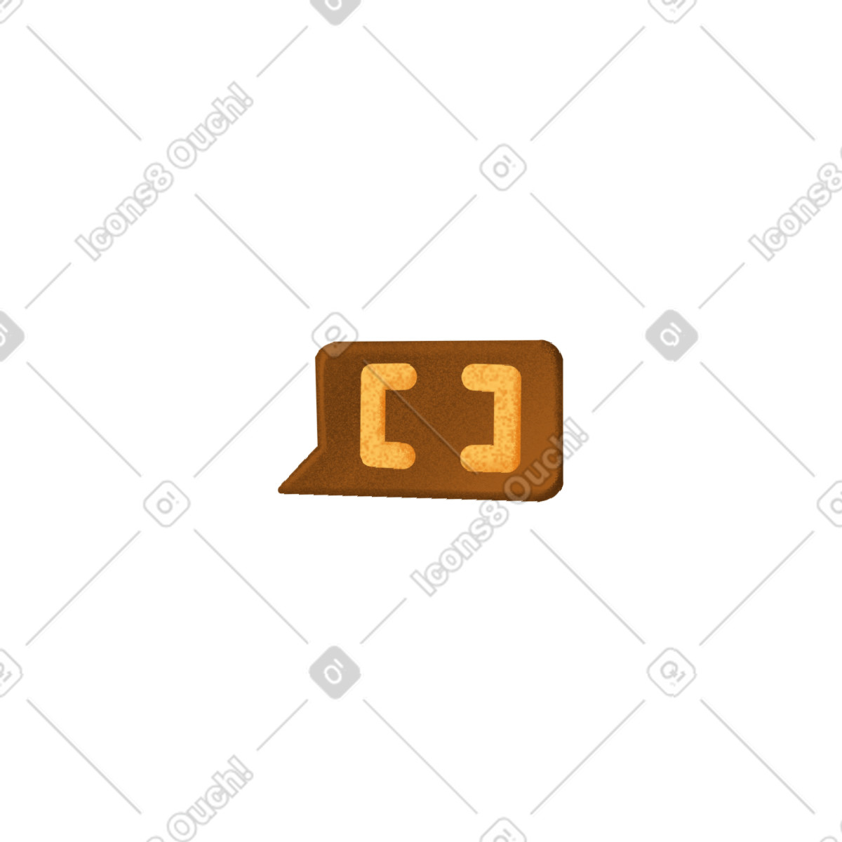 Code brackets in dialog box illustration Gleam style download PNG, SVG