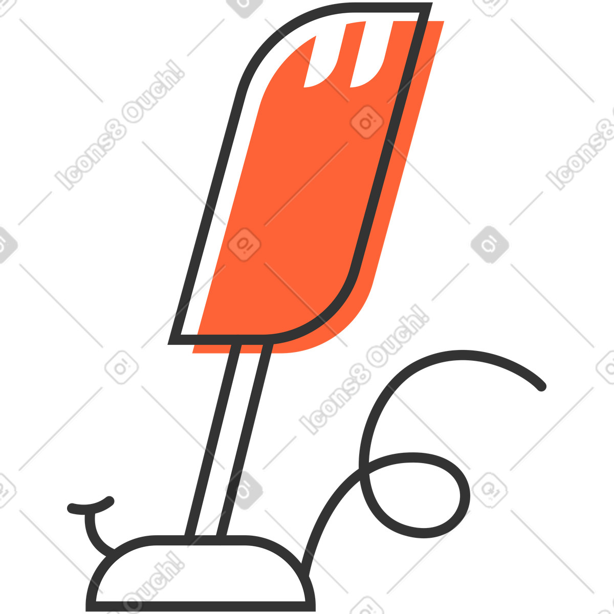 下载 Crayon 风格的 麦克风 插画，支持 PNG、SVG 格式