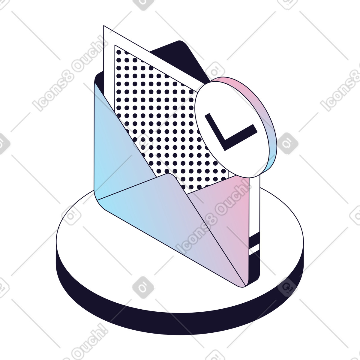 Ilustração de Email Confirmation, Approved Message, Notification Status em no estilo Node para baixar em PNG, SVG