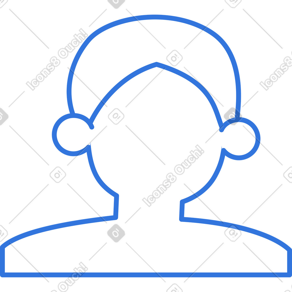 Human avatar illustration in PNG, SVG
