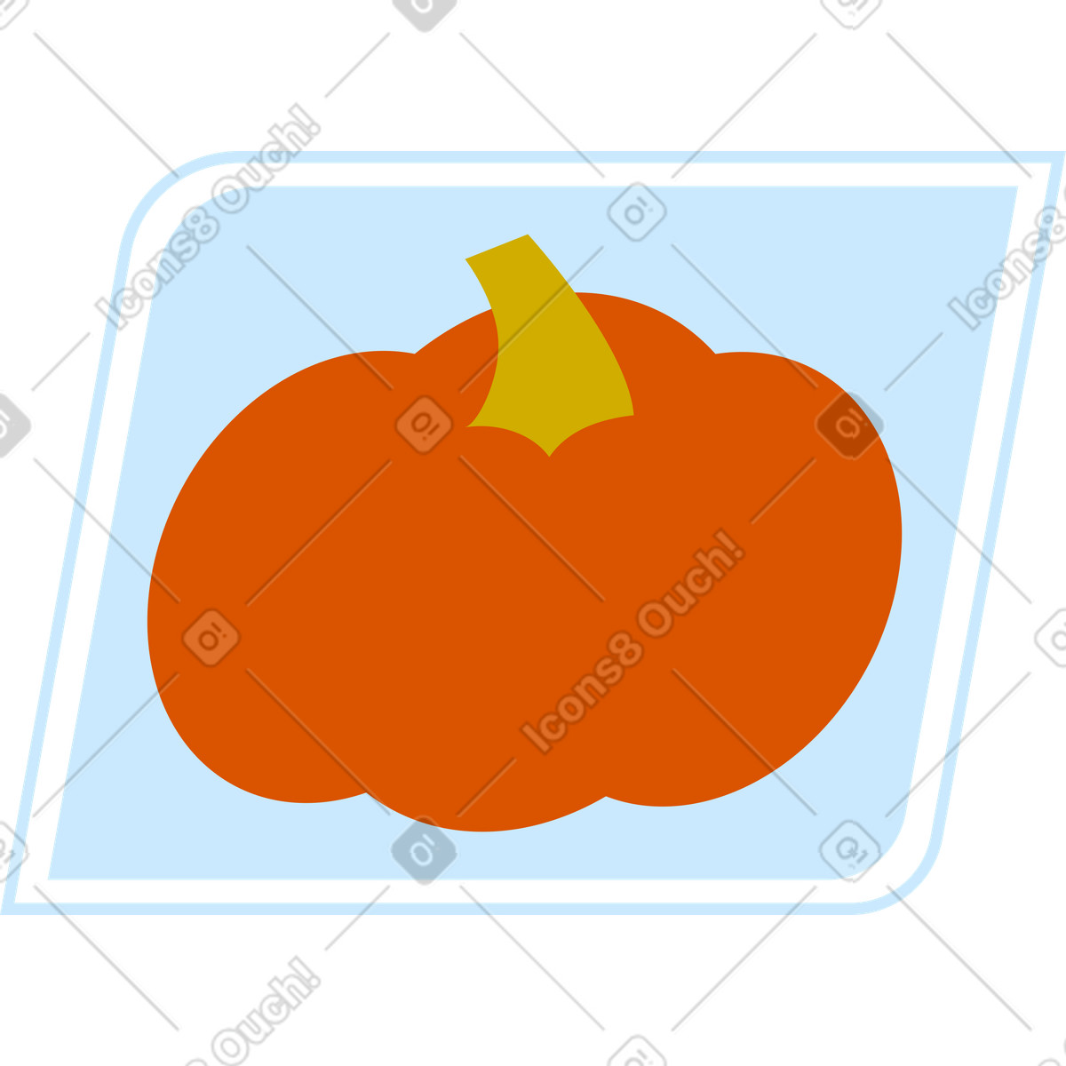 Ilustración Activo de decoración calabaza en estilo Vector a descargar en PNG y SVG