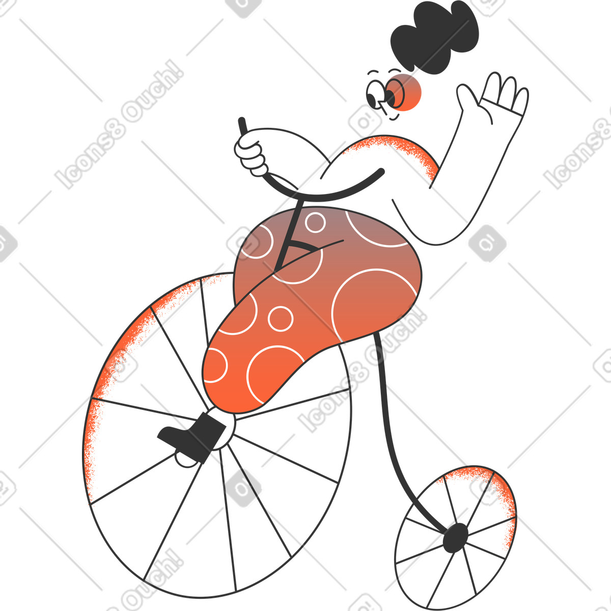 Illustration Vélo dans le style Crayon à télécharger aux formats PNG, SVG