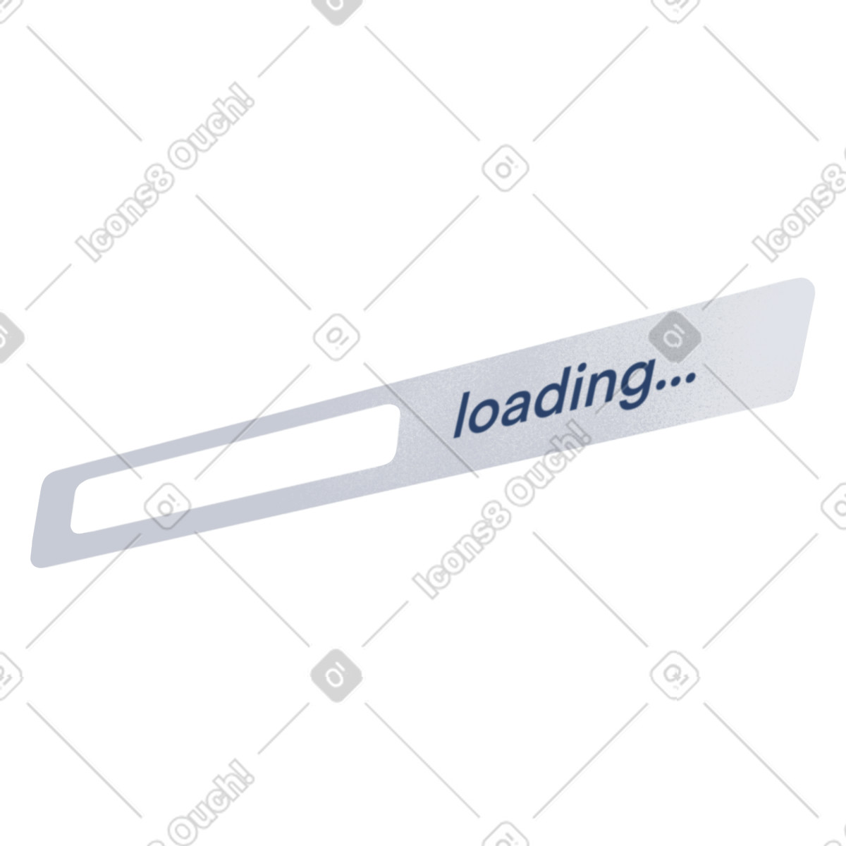 Loading bar illustration in Haze style download in PNG, SVG