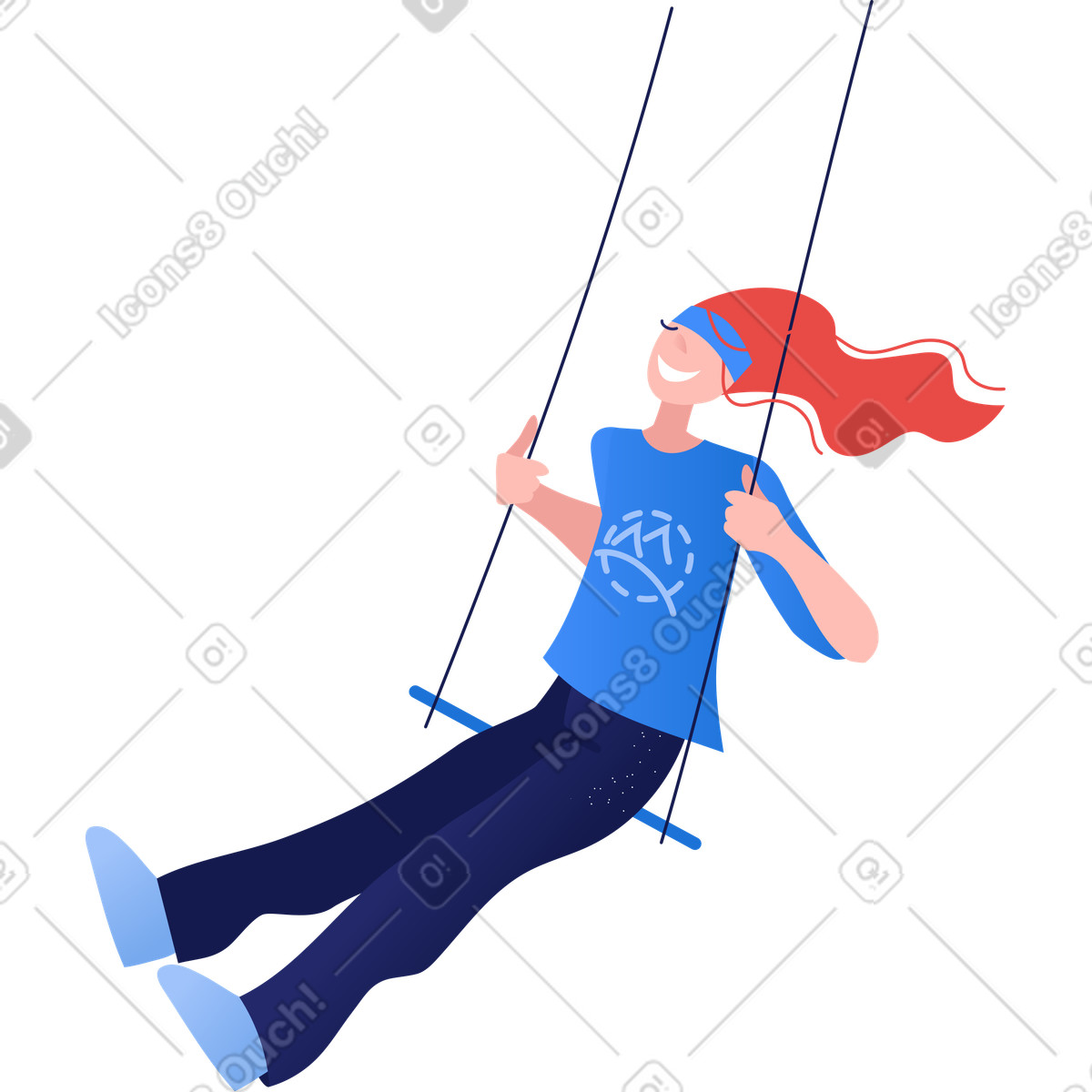 Kids illustration in Clip style download in PNG, SVG