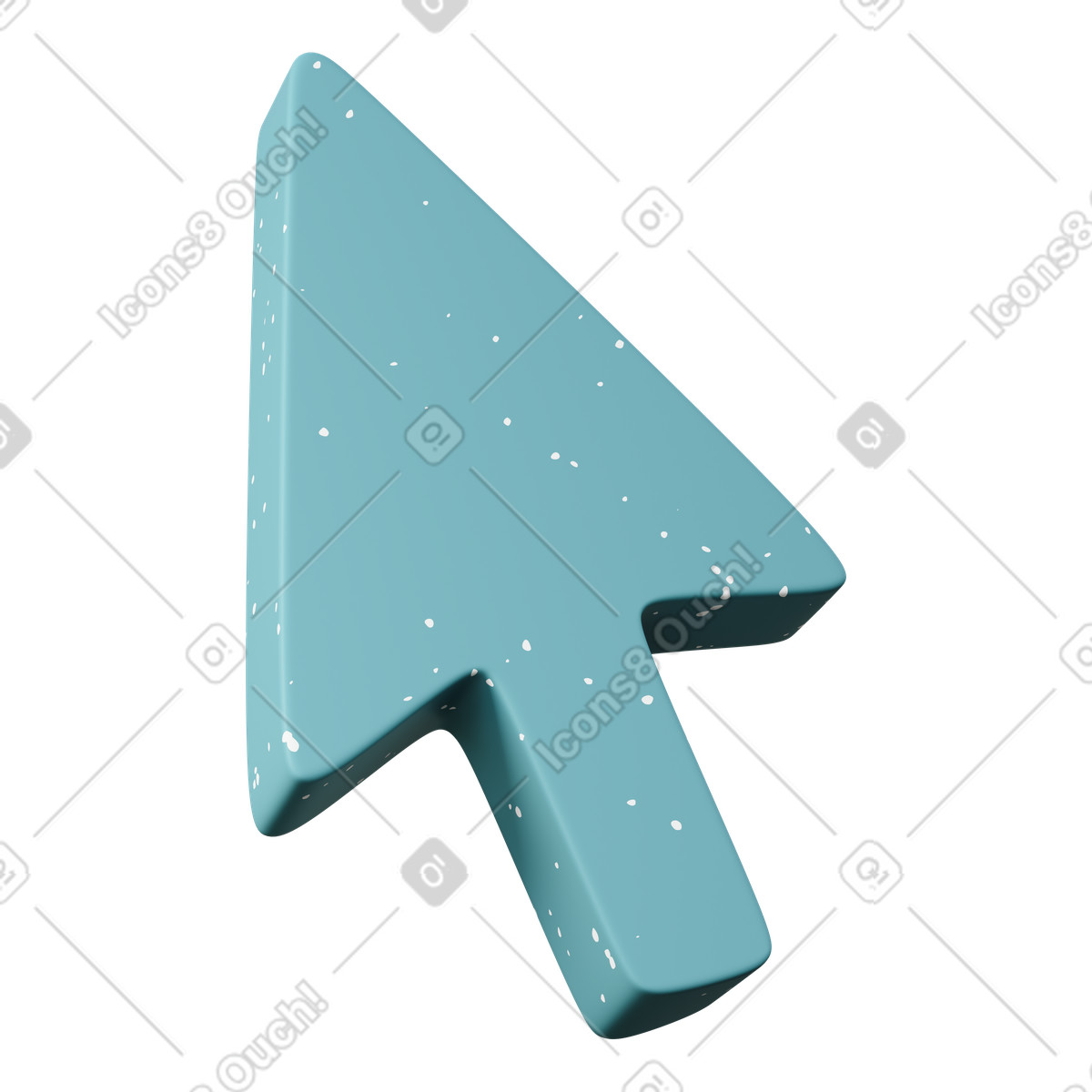 Cursor illustrazione in stile 3D Sugary scarica in PNG, SVG