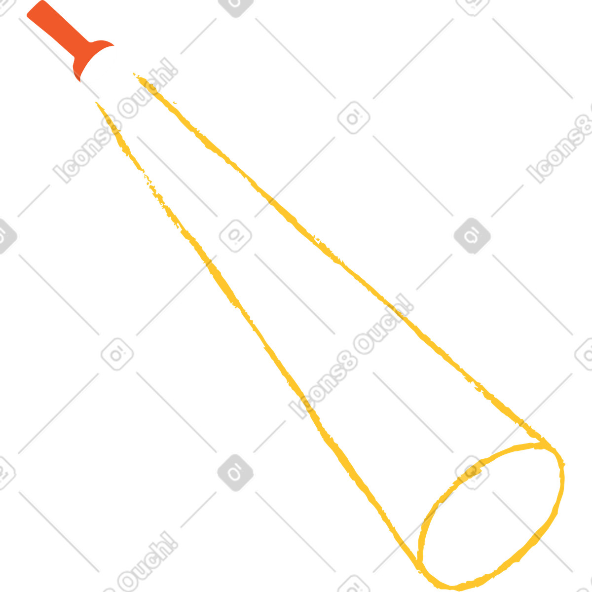 Flashlight illustration in PNG, SVG