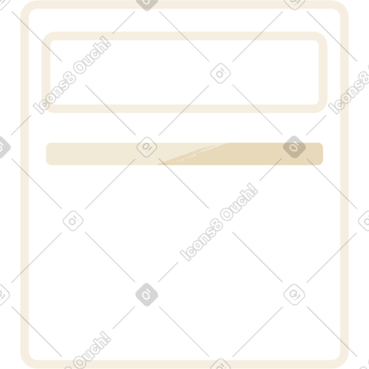 Illustration Beige scoreboard dans le style Juicy à télécharger aux formats PNG, SVG