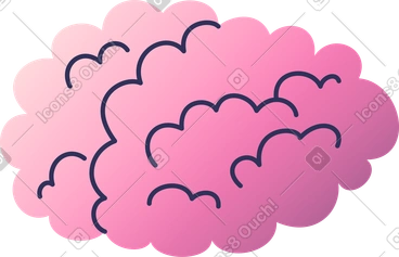 Brain clipart image in PNG, SVG, GIF formats