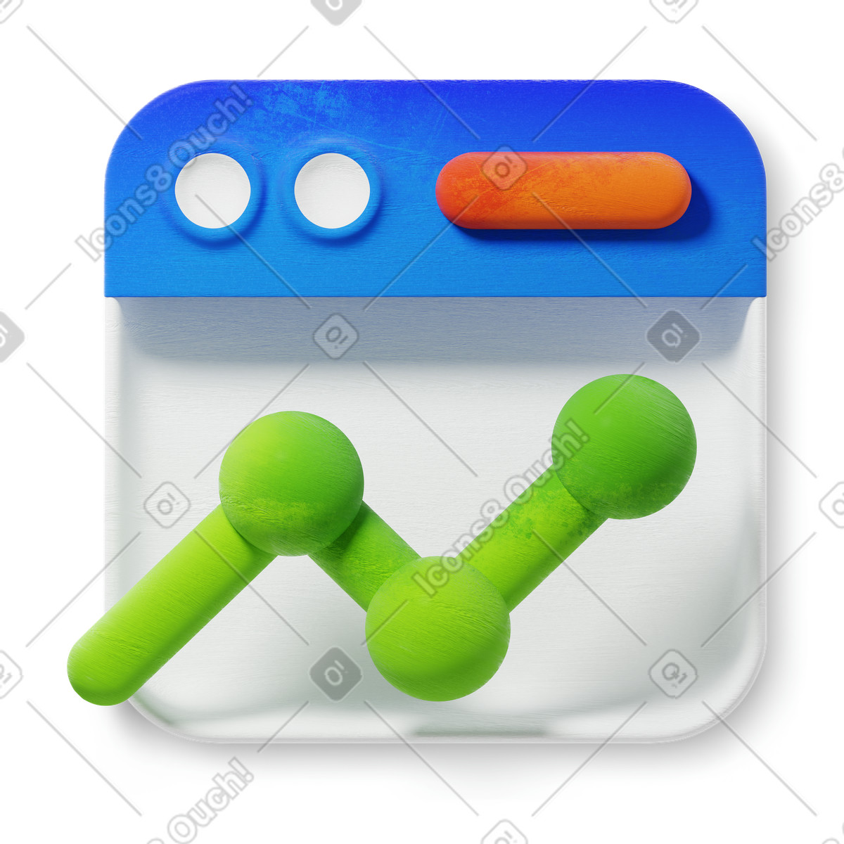 Illustration Web analytics dans le style 3D Microsoft Fluent à télécharger aux formats PNG, SVG