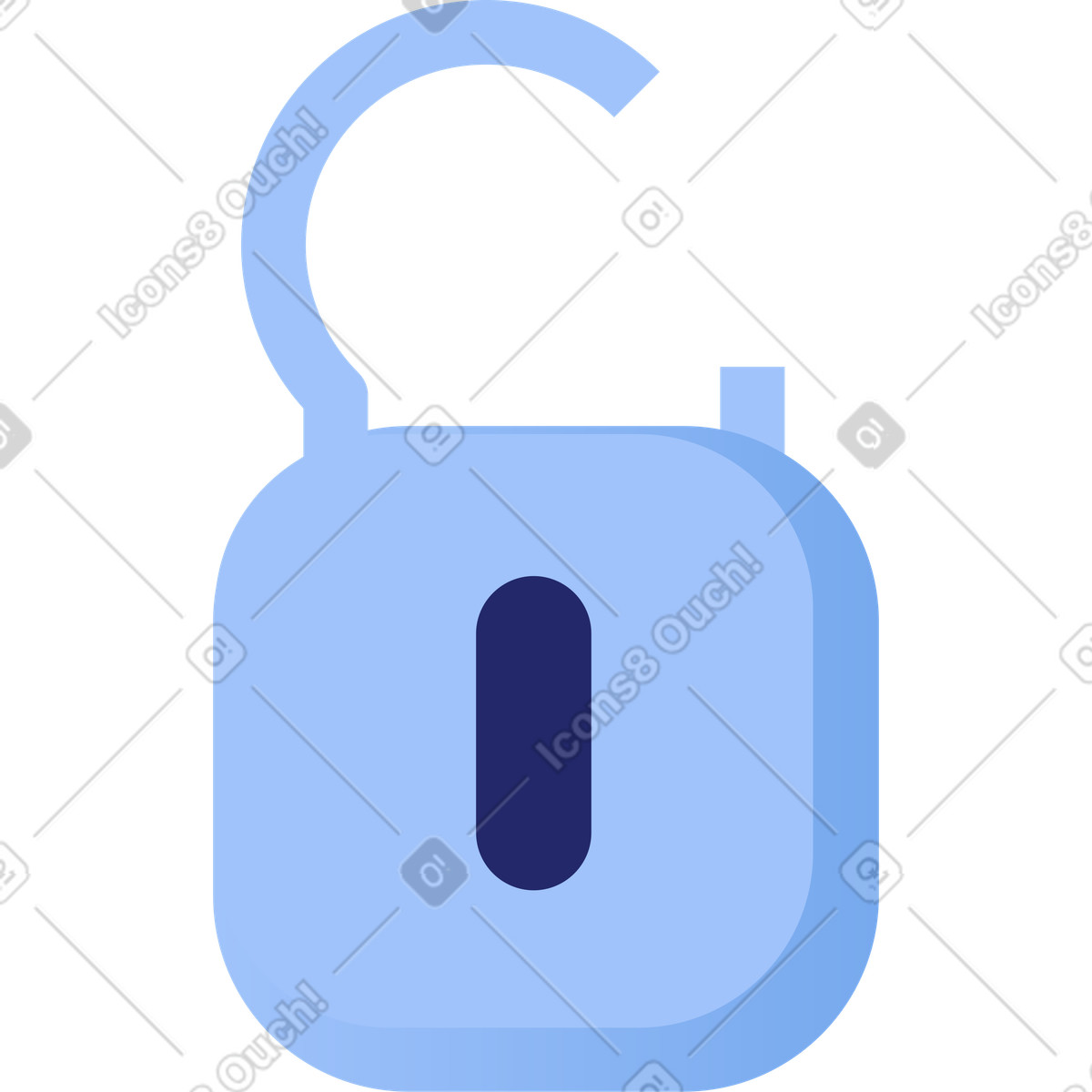 Unlocked illustration in Clip style download in PNG, SVG