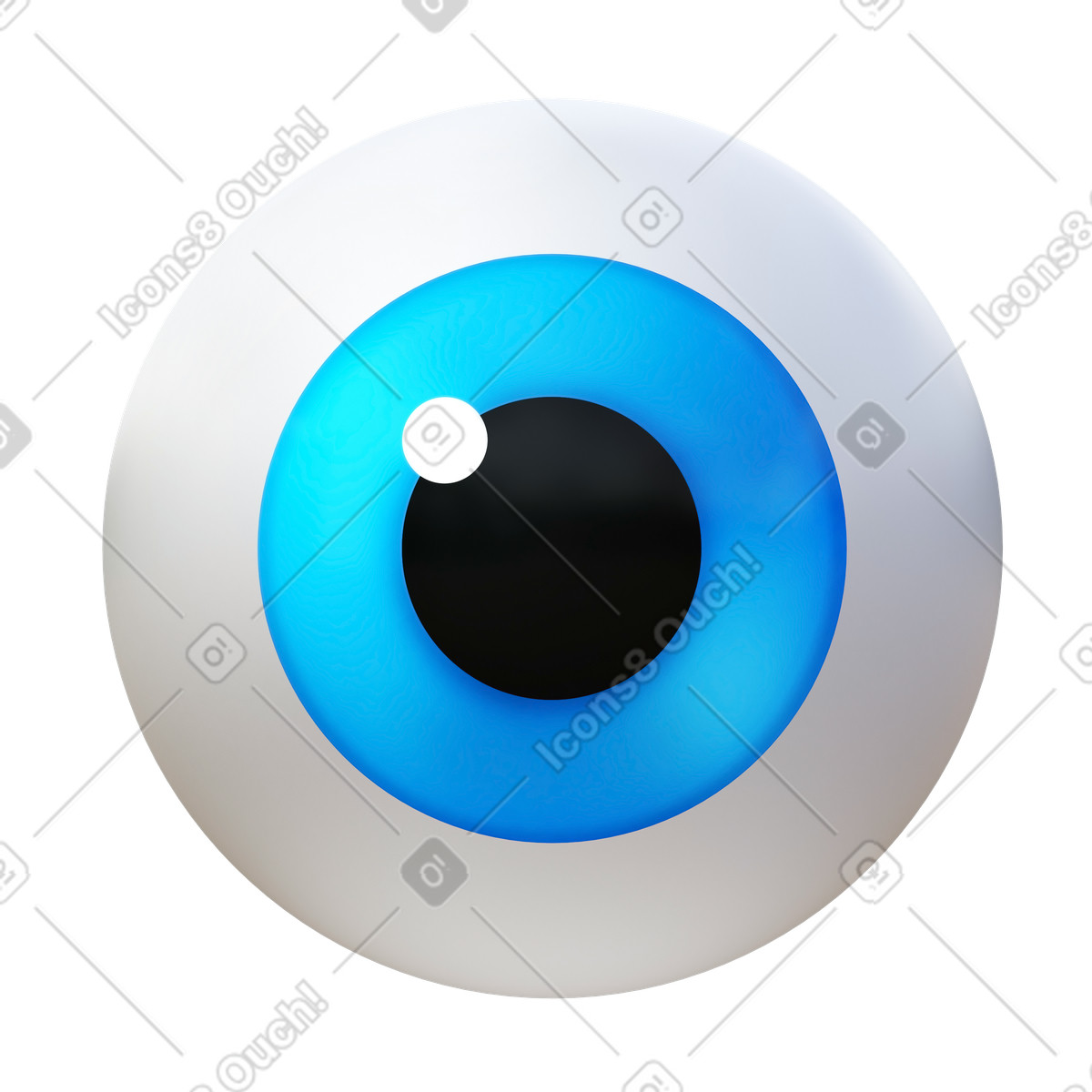 3D Fluency スタイルの Eye のイラストをPNG、SVG形式でダウンロード