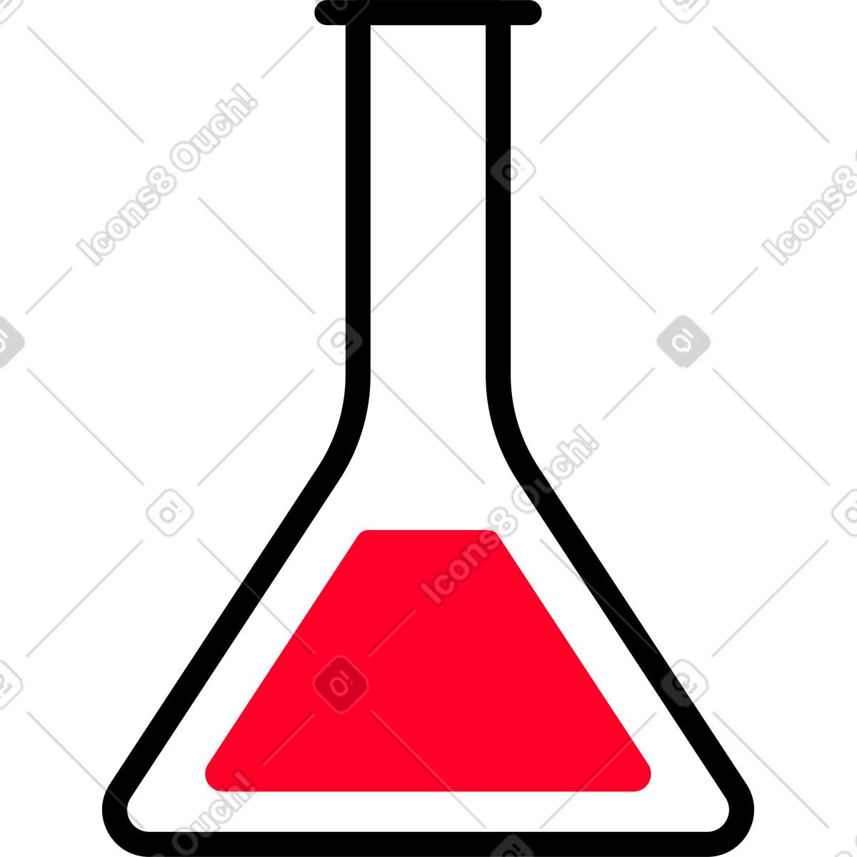 Ilustración Matraz en estilo Transistor a descargar en PNG y SVG
