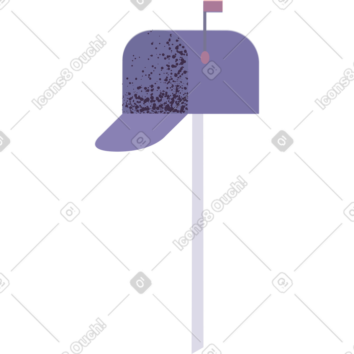 Briefkasten-Illustration im Pale-Stil als Download in PNG, SVG