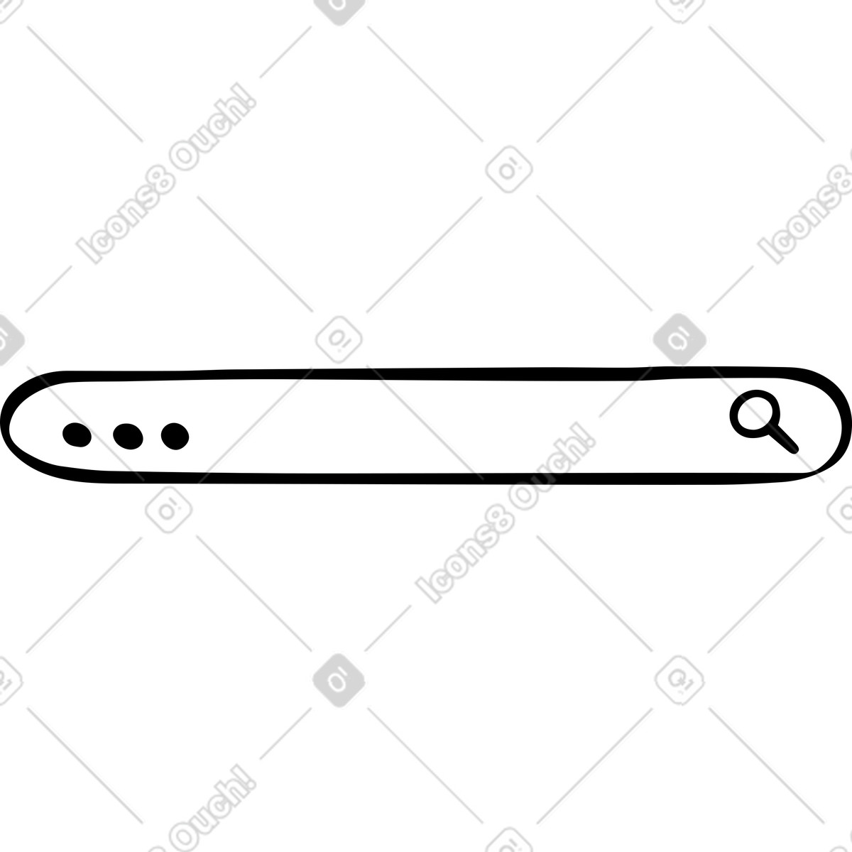 Search bar illustration in Journal style download in PNG, SVG
