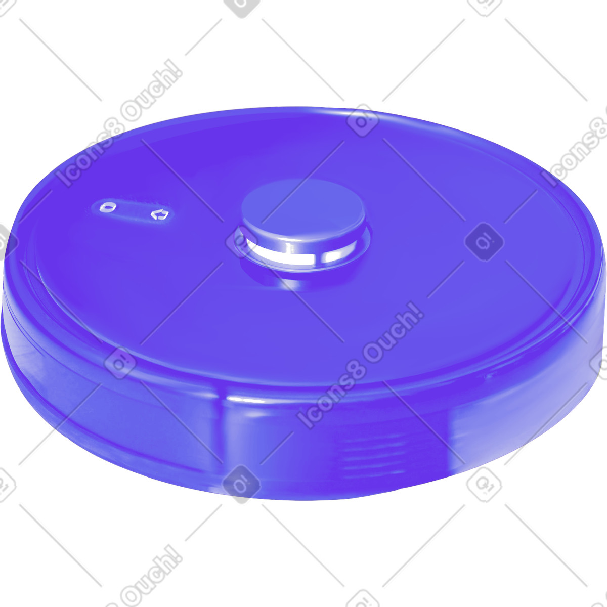 Illustration Aspirateur robot dans le style Print à télécharger aux formats PNG, SVG