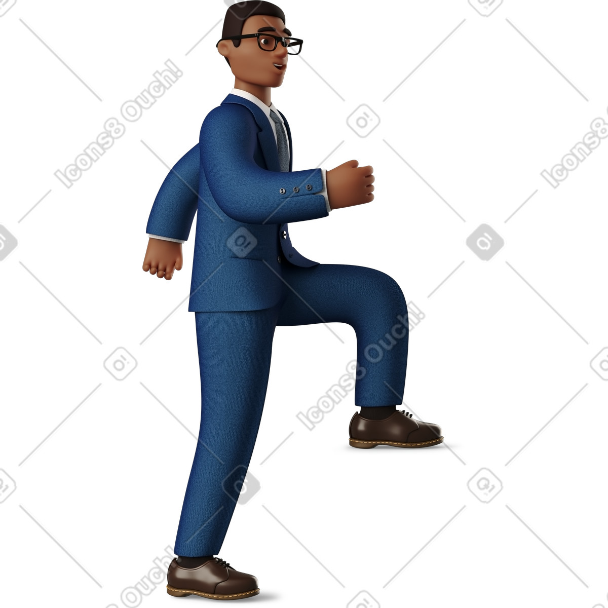 Ilustração de Passo empresário em no estilo 3D Business para baixar em PNG, SVG