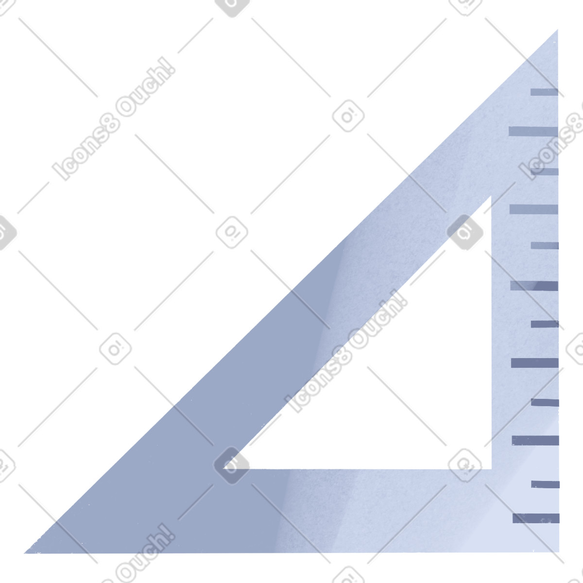 Shine 스타일의 Triangular ruler for geometry 일러스트레이션 PNG, SVG 다운로드