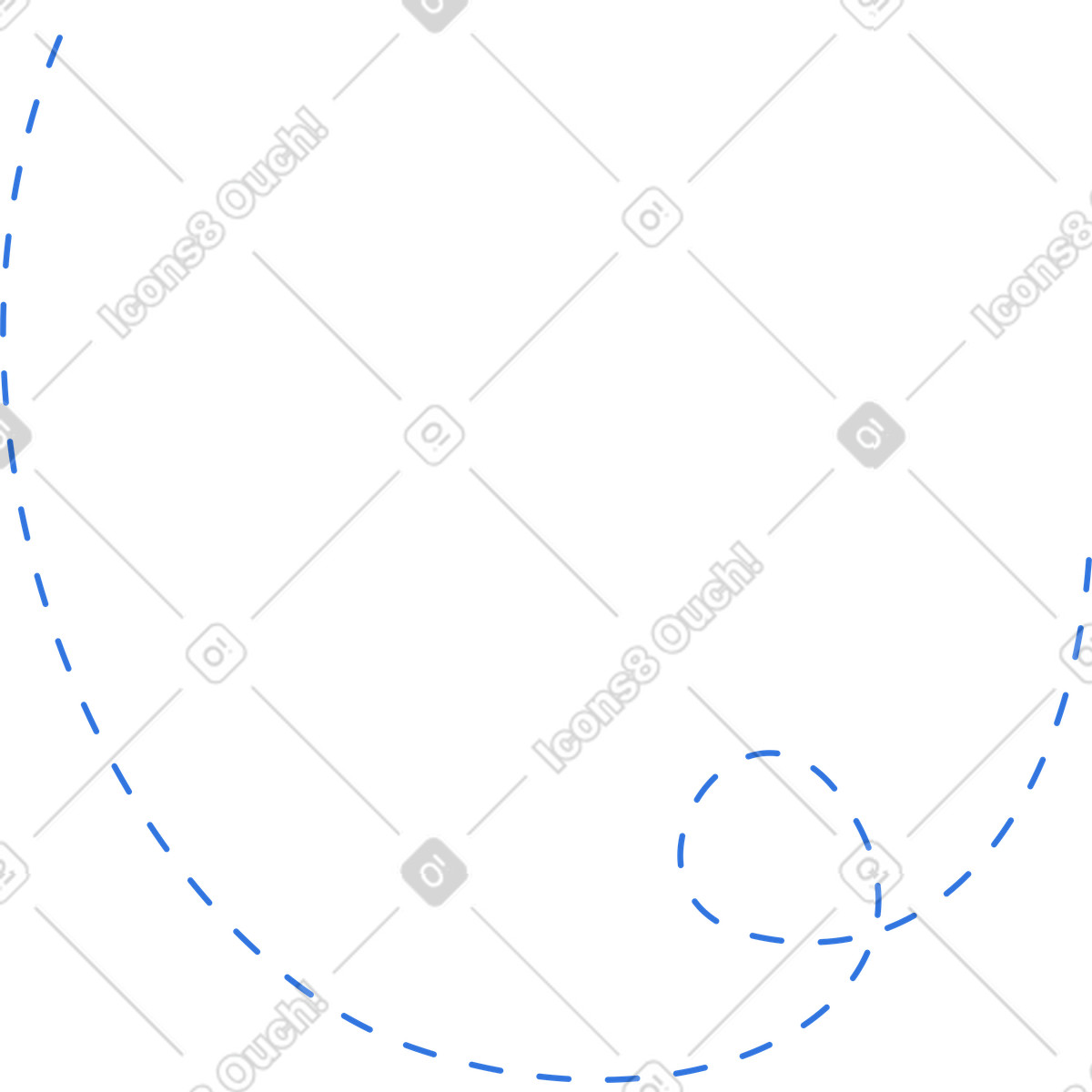 Dotted line illustration in Sky style download in PNG, SVG