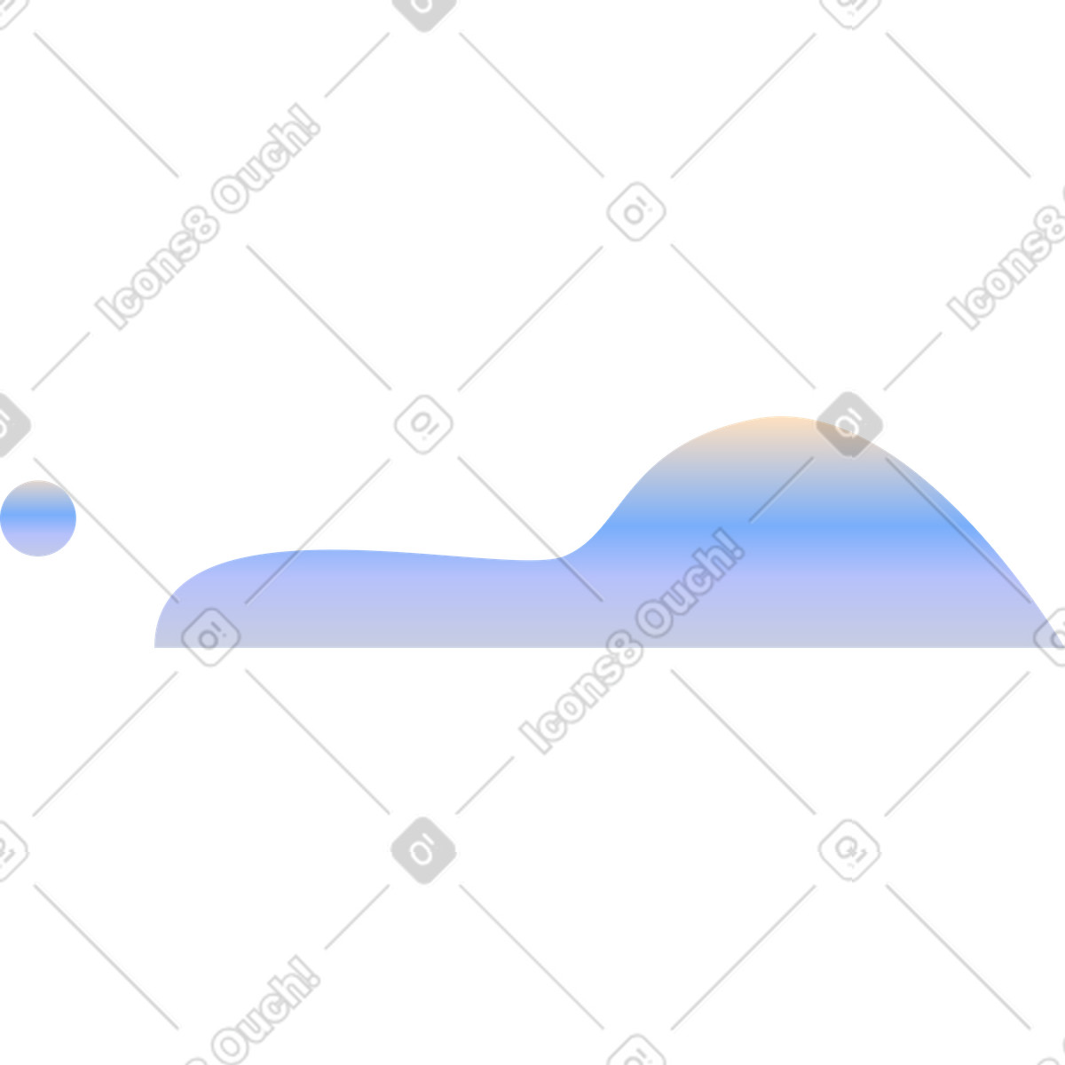 Wave illustration in Marginalia style download in PNG, SVG