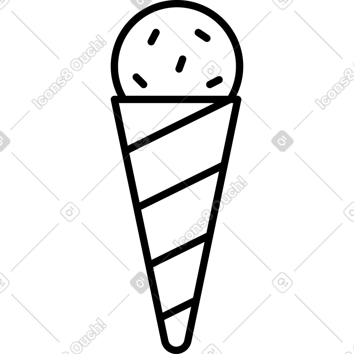 Eis-Illustration im Transistor-Stil als Download in PNG, SVG