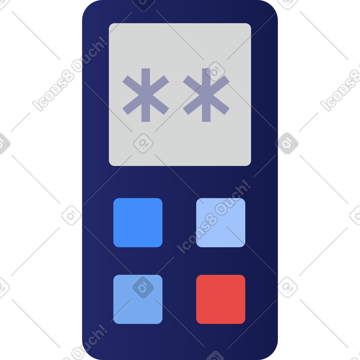 Ilustración Poste terminal en estilo Clip a descargar en PNG y SVG
