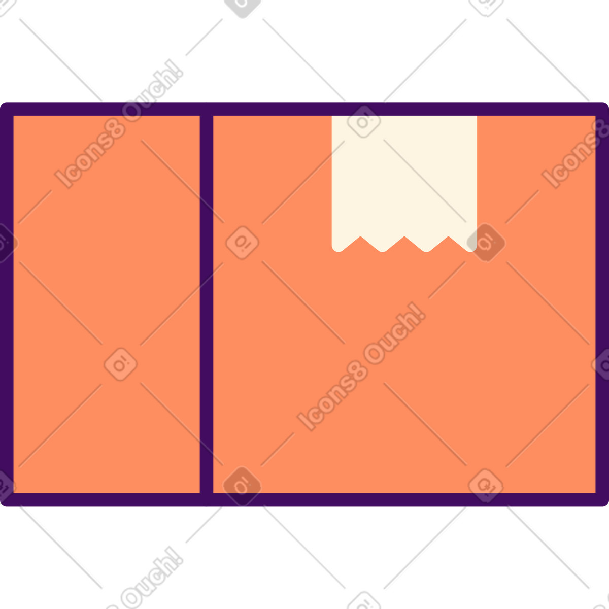 Simplistic スタイルの Box のイラストをPNG、SVG形式でダウンロード