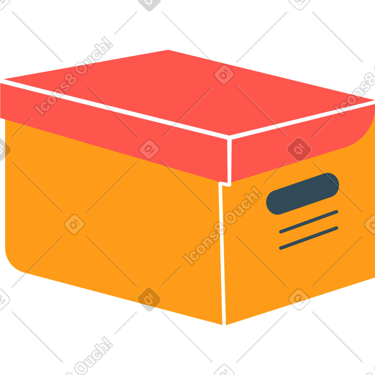 Illustration Boîte dans le style Kingdom à télécharger aux formats PNG, SVG