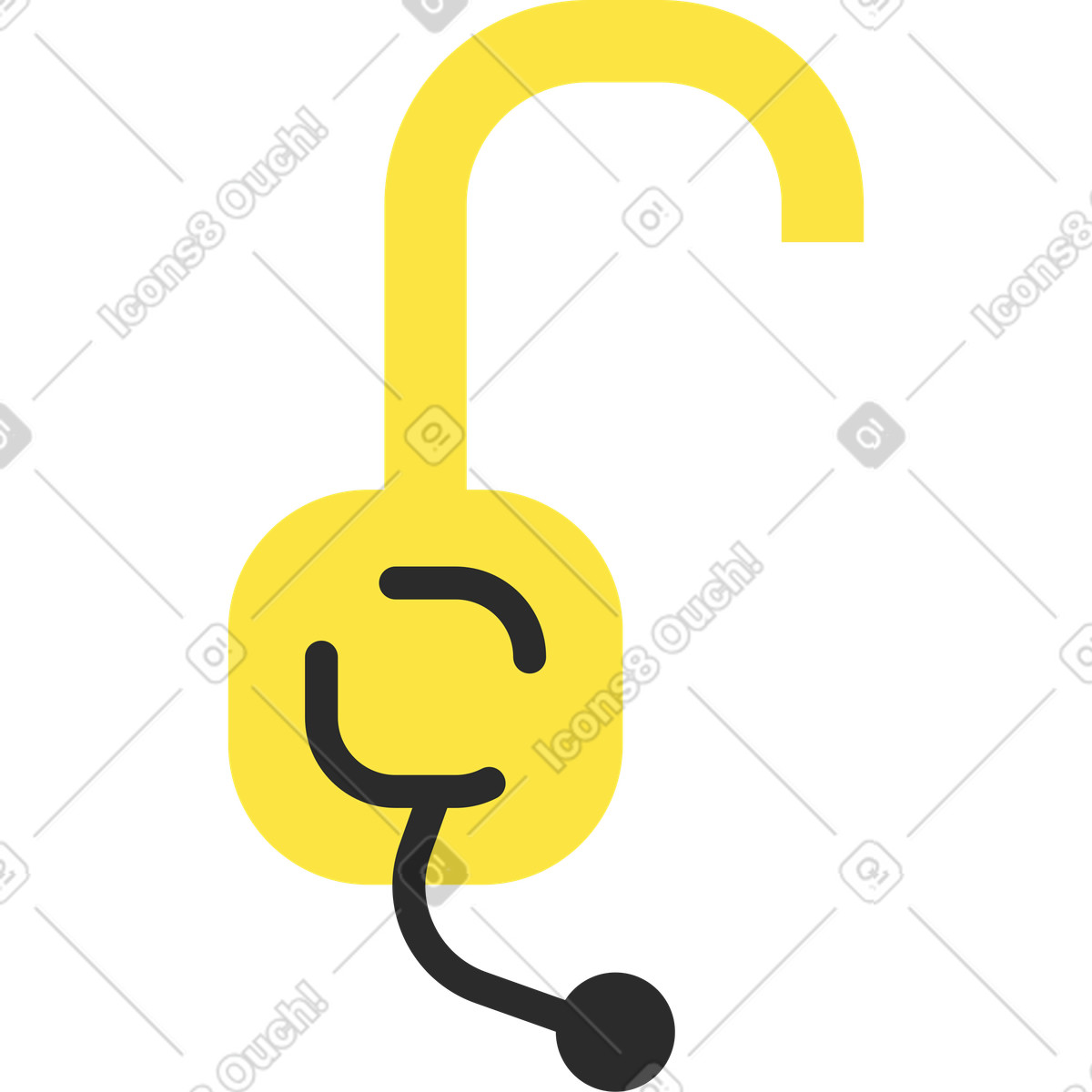 下载 Marginalia 风格的 支持耳机 插画，支持 PNG、SVG 格式