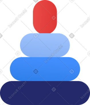 Pyramid toy PNG, SVG