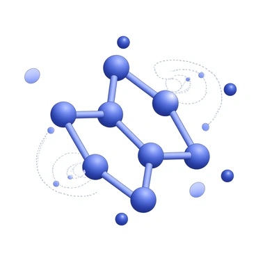 Electrons are depicted as small, spherical shapes moving in a dynamic, swirling pattern around a lattice of metal atoms. Each metal atom is represented as a larger sphere, interconnected by thin lines to illustrate bonds. The electrons are shown in varying positions, some near the surface of the metal lattice, while others are farther away, creating a sense of movement and energy. The lattice structure has a three-dimensional appearance, enhancing the visual complexity of the atomic arrangement.