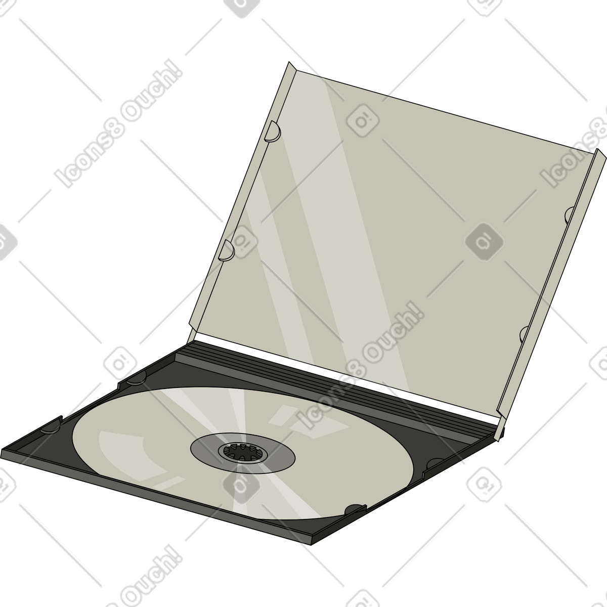 Disco cd illustrazione in stile Retro scarica in PNG, SVG