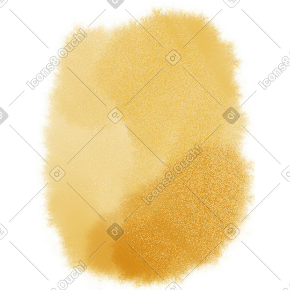 Yellow watercolor stain illustration in Moments style download in PNG, SVG