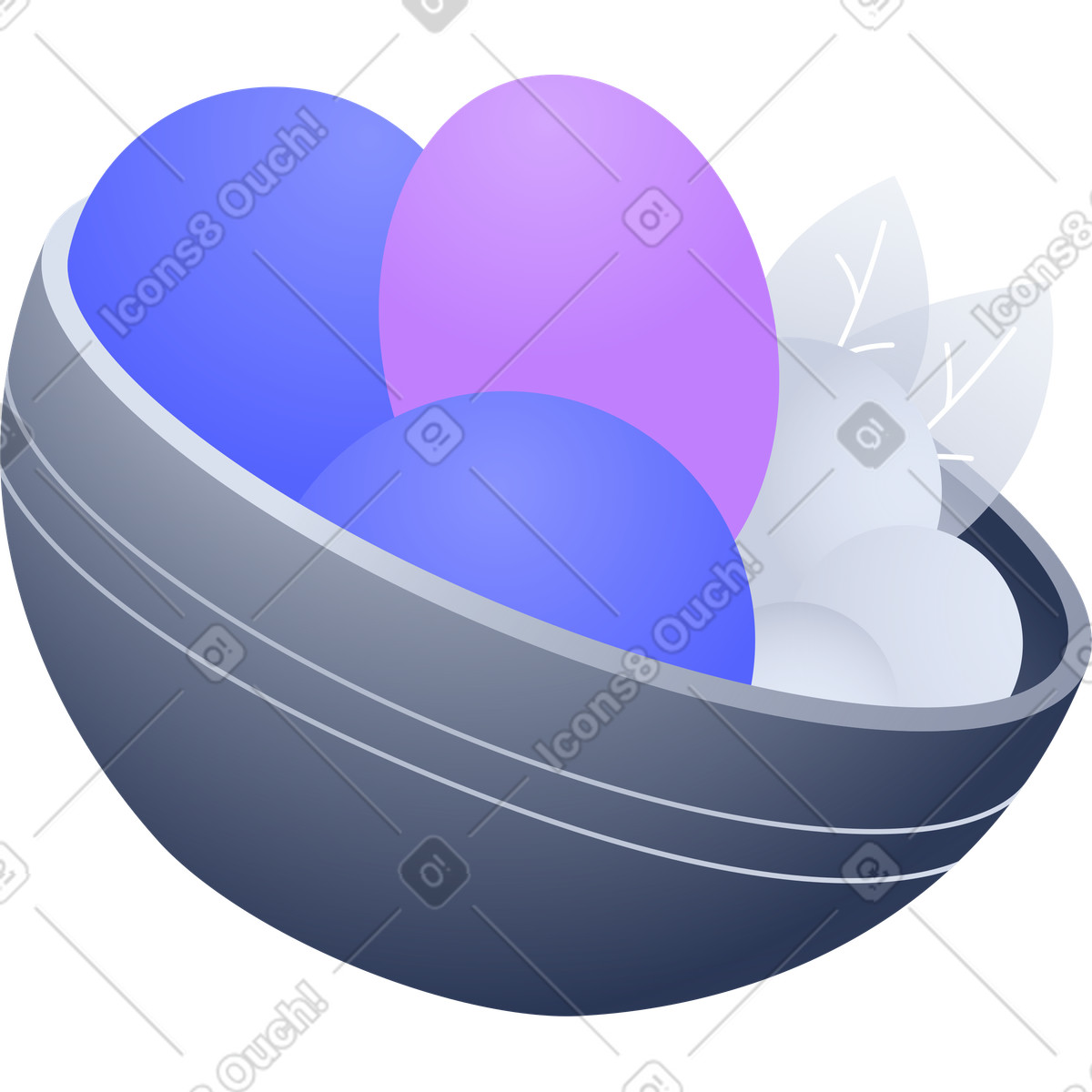 Lucent スタイルの ボウルフード のイラストをPNG、SVG形式でダウンロード