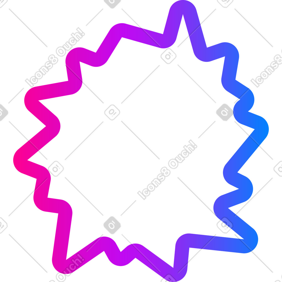 Ilustração de Balão fala em no estilo Vibrant para baixar em PNG, SVG