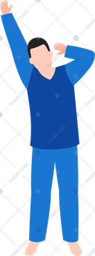 Man in pajamas PNG, SVG