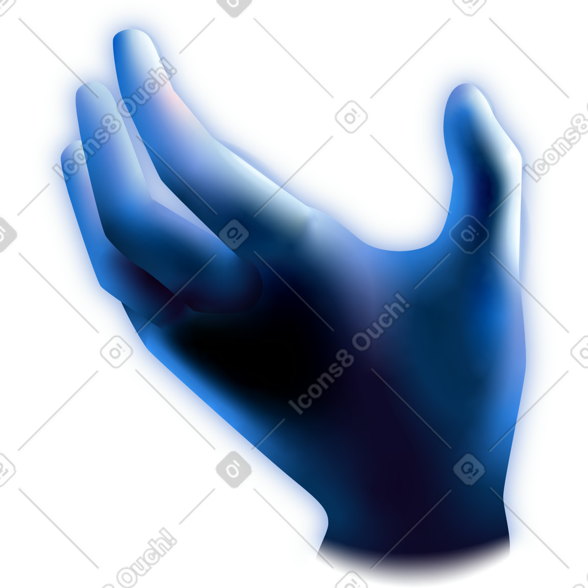 Ilustración Human hand en estilo Dimension a descargar en PNG y SVG