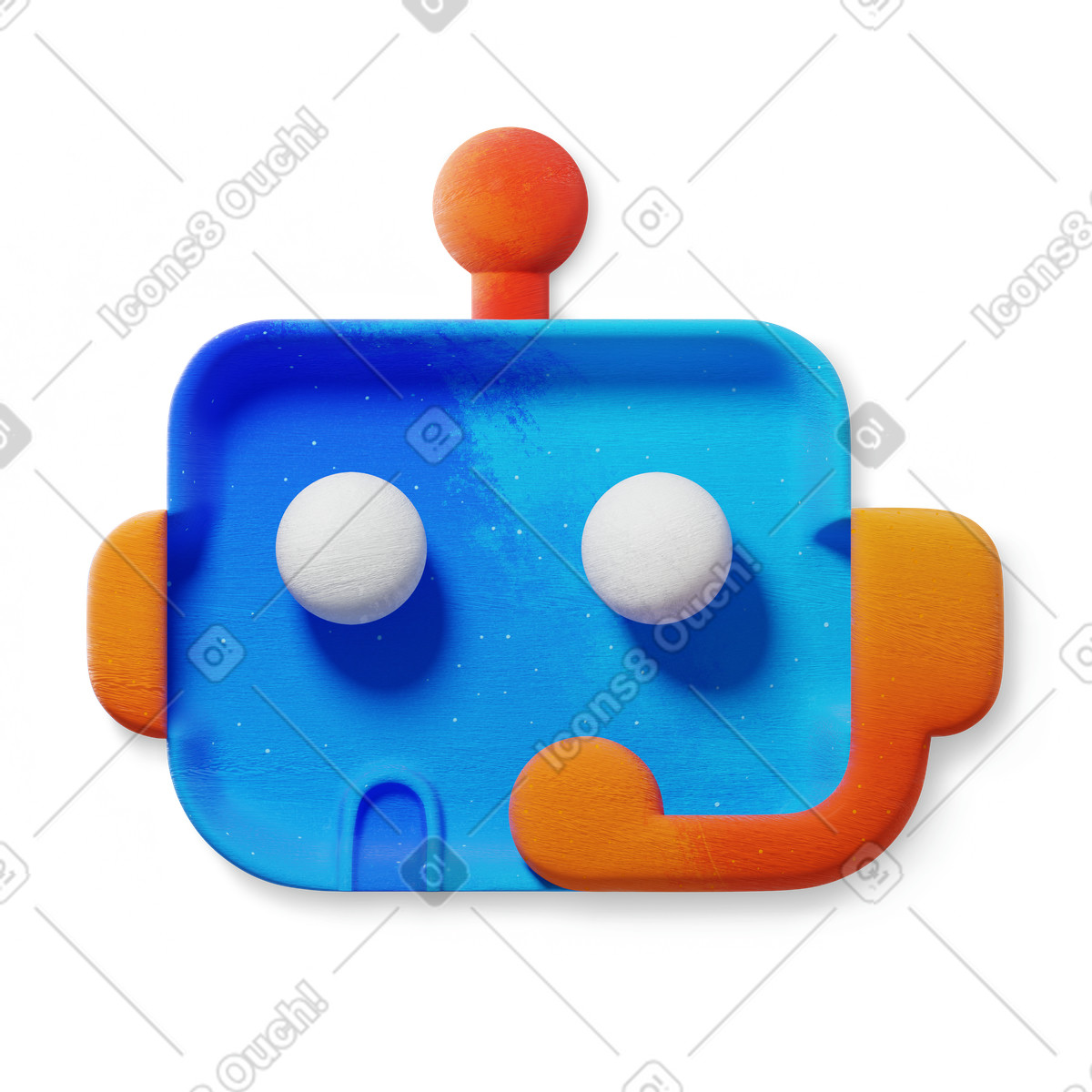 Illustration Chatbot dans le style 3D Microsoft Fluent à télécharger aux formats PNG, SVG