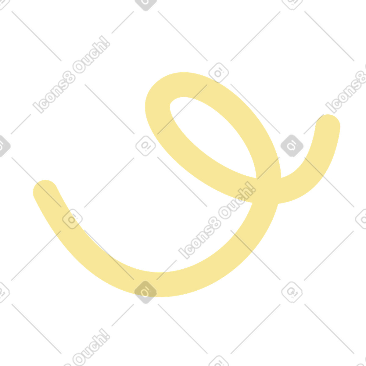 Gelbes dekoratives element animierte Illustration im Beam-Stil als Download in GIF, Lottie (JSON), AE