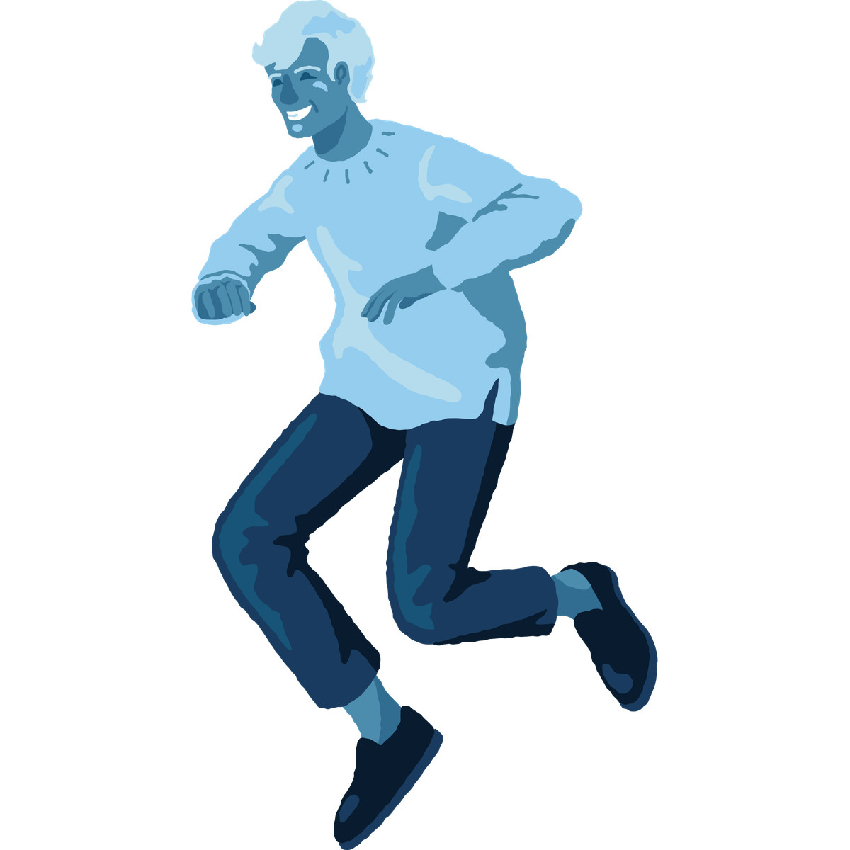 下载 Cherry 风格的 Man jumping 插画，支持 PNG、SVG 格式