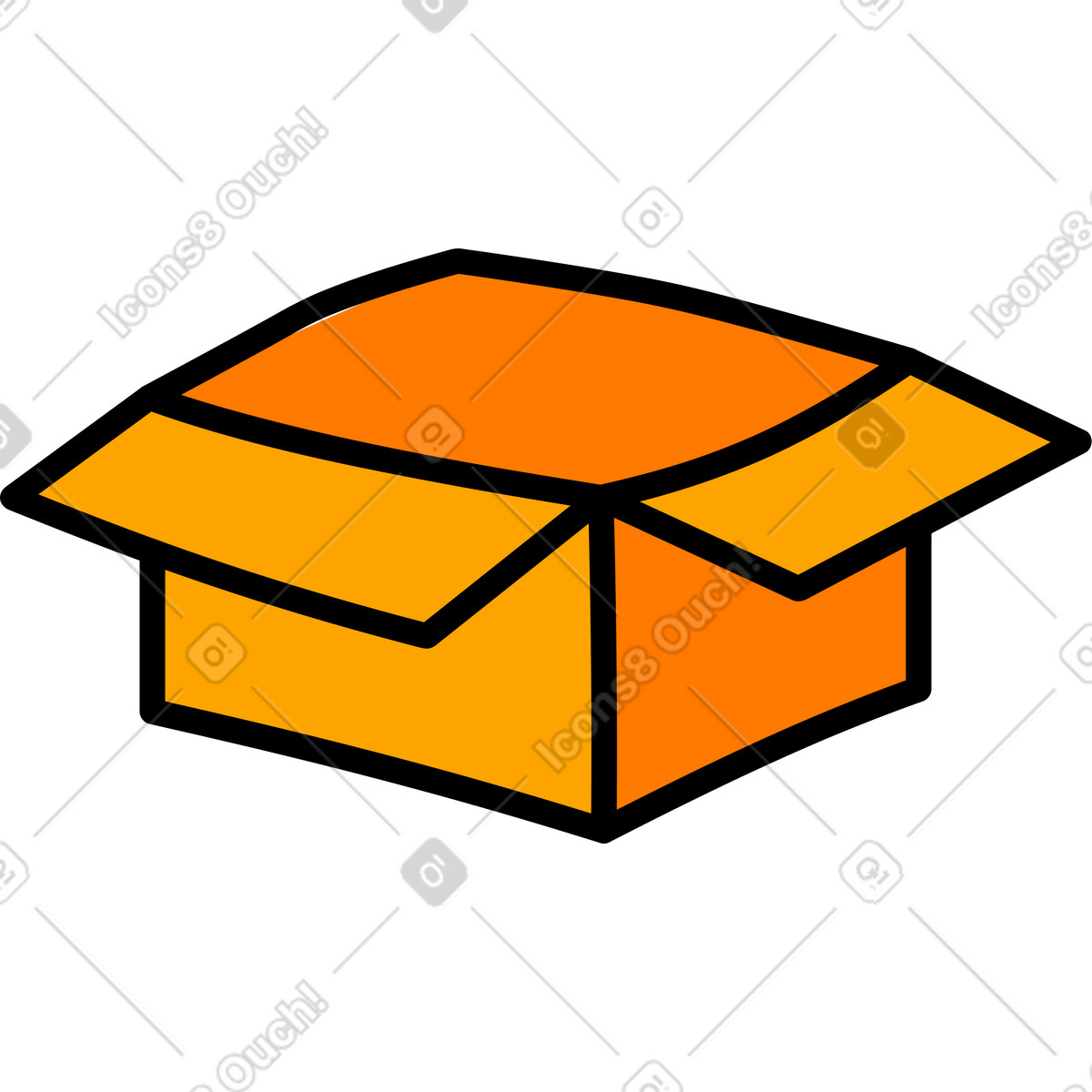 Illustration Boîte dans le style Purr à télécharger aux formats PNG, SVG