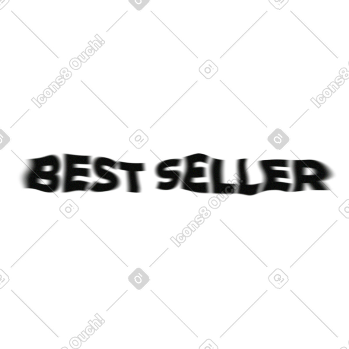 Typography スタイルの Text best seller noise distortion effect のイラストをPNG、SVG形式でダウンロード