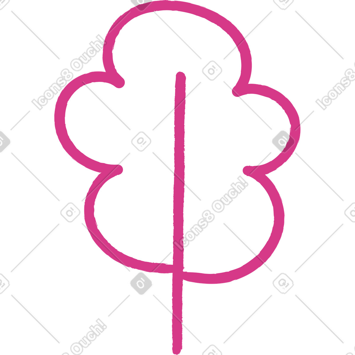 Ilustración Mini árbol en estilo Lime a descargar en PNG y SVG